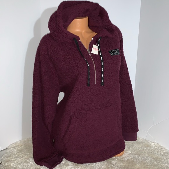 Victoria’s Secret Sherpa Burgundy LARGE - Picture 5 of 8